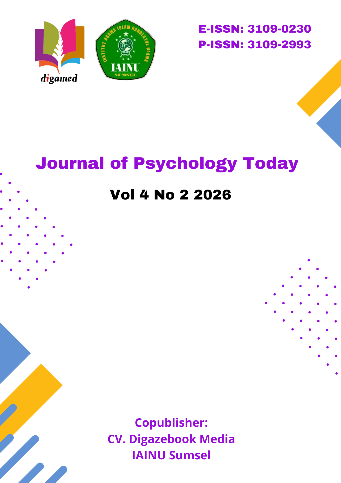 					View Vol. 4 No. 2 (2026): Journal of Psychology Today
				